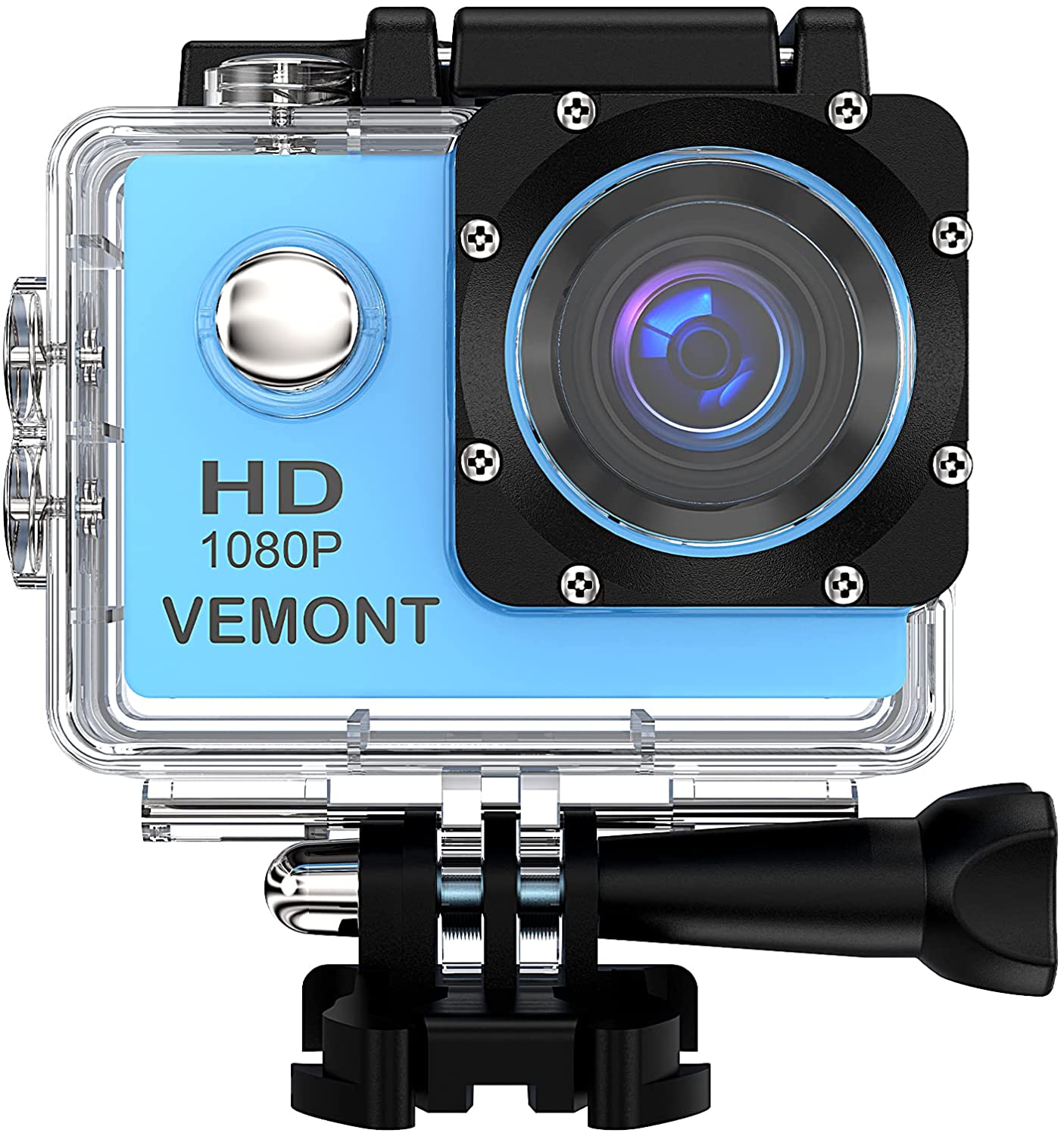 Cámara de acción Full HD deportiva impermeable submarino buceo Video/Vlog/Pic Kit Completo 